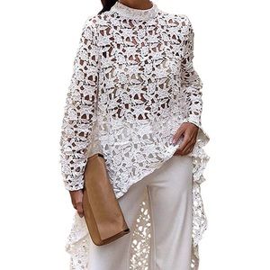 Women's Lantern Long Sleeve Round Neck High